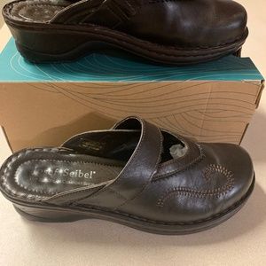 Josef Seibel clogs/mules brown leather 39